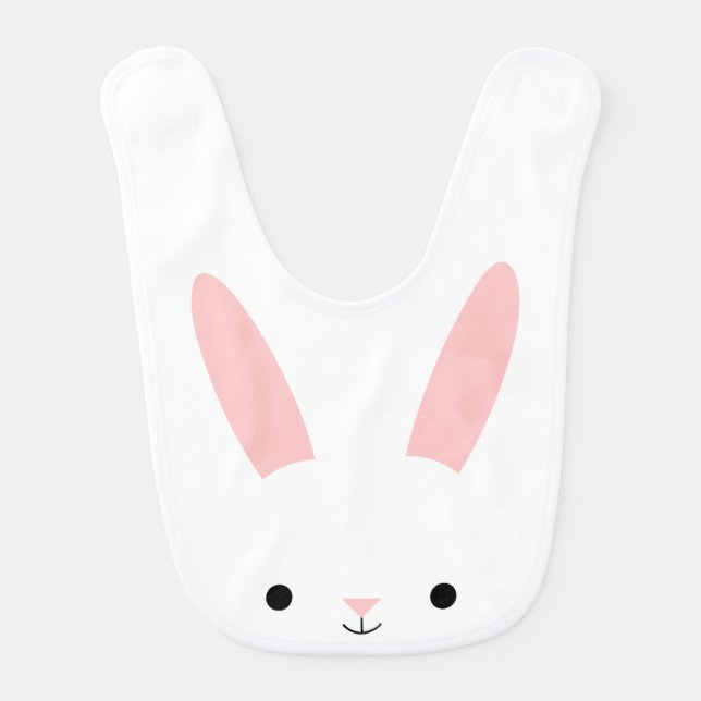 Bunny baby bib (Front)