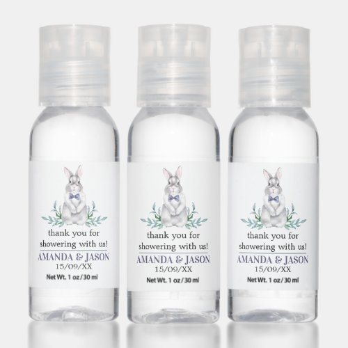 Bunny Baby Shower favors Hand Sanitizer