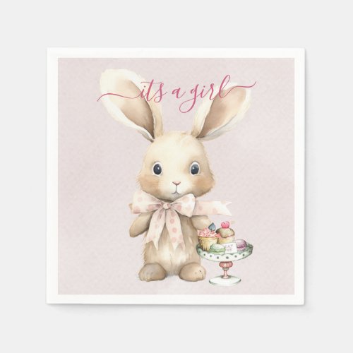 Bunny Baby Shower Girl  Napkins