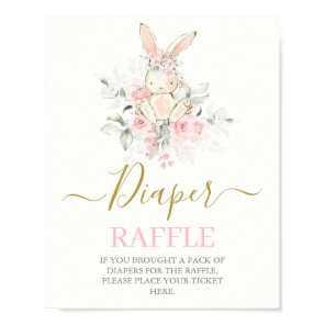 Bunny Baby Shower Girl Poster