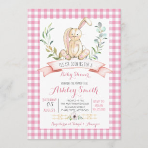 bunny baby shower invitatation invitation