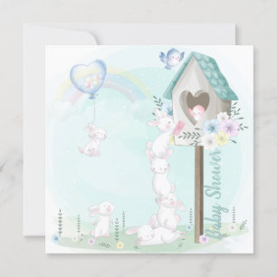 Bunny Baby Shower Invitation