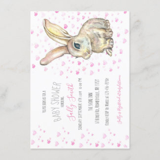 Bunny Baby Shower Invitation
