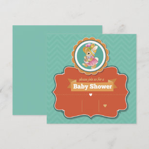 Bunny Baby Shower Invitation