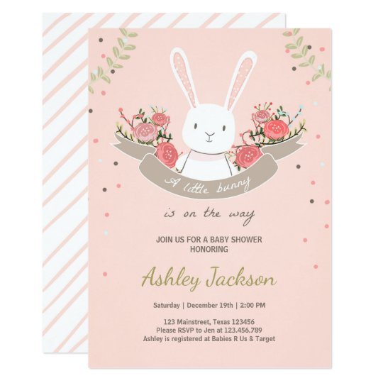 Bunny Baby Shower Invitations 5