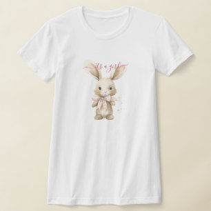 Bunny Baby Shower It's A Girl T-Shirt