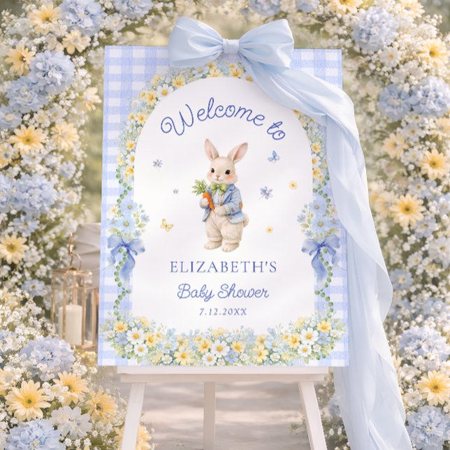 Bunny Baby Shower Welcome Foam Board (Creator Uploaded)