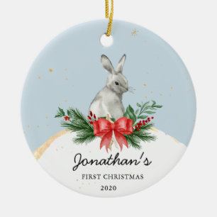 Bunny Baby's First Christmas Ornament