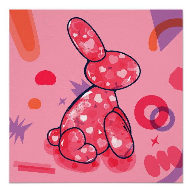 Bunny Balloon  Poster (Front)