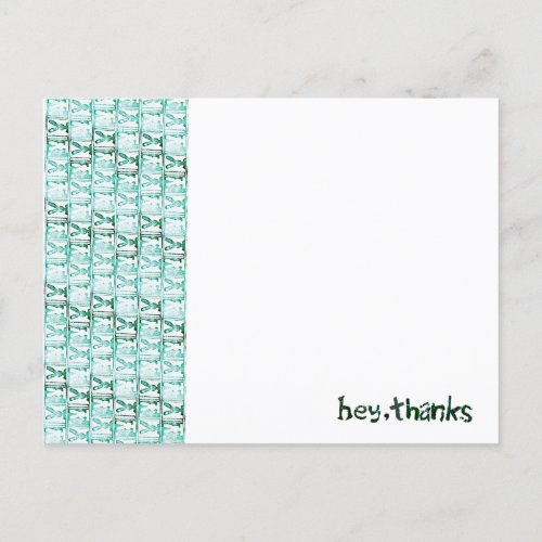 Bunny Banner Thank You Card