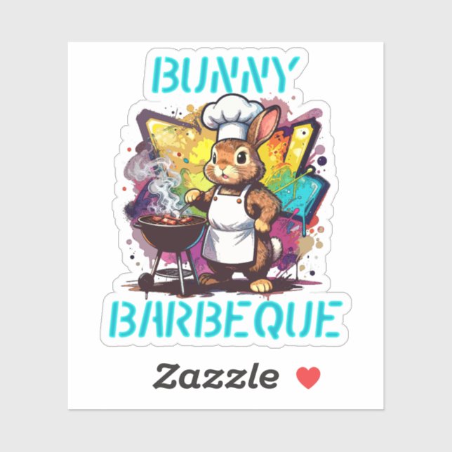 Bunny Barbeque Sticker (Sheet)