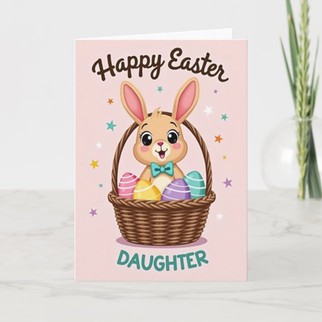 Bunny Basket Celebration Card (Front)