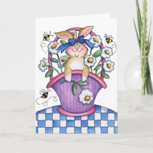 Bunny Basket _ Greeting Card