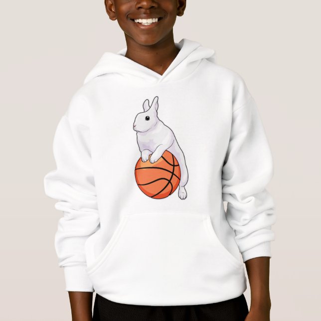 Bunny Basketball player Basketball Hoodie (Front)