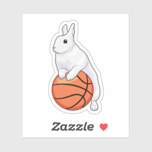 Bunny Basketball player Basketball Sticker