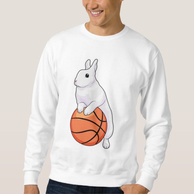 Bunny Basketball player Basketball Sweatshirt (Front)