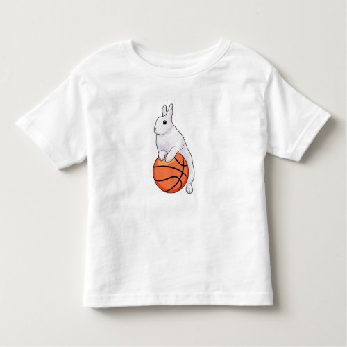 Bunny Basketball player Basketball Toddler T_shirt