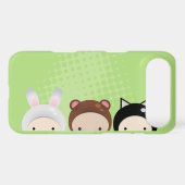bunny bear and cat Case-Mate iPhone case (Back (Horizontal))