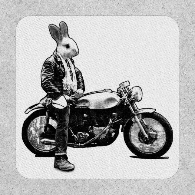 Bunny biker  patch (Front)