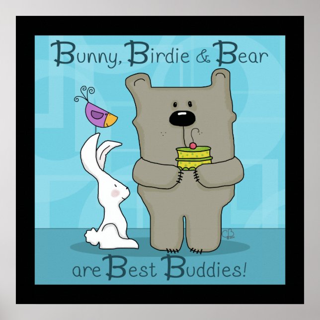 Bunny, Birdie and Bear- Best Buddies Poster (Front)