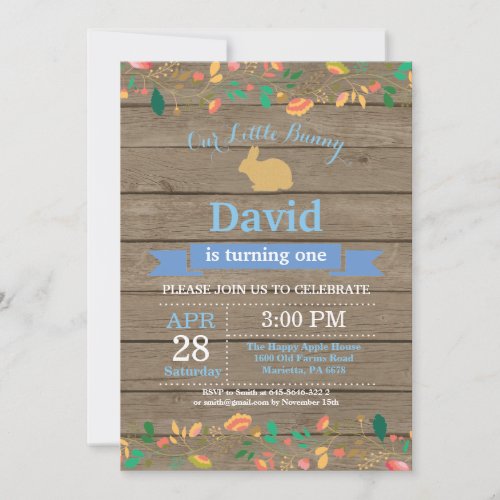 Bunny Birthday Boy Easter Egg 1st First Birthday