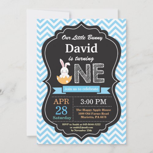 Bunny Birthday Boy Easter Egg 1st First Birthday