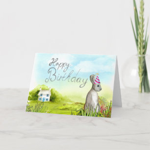 Bunny Birthday Card
