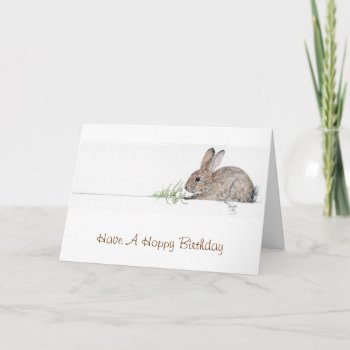 Bunny Birthday Card by glorykmurphy at Zazzle