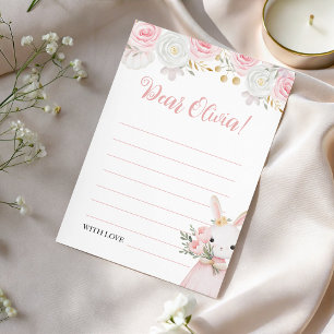 Bunny Birthday Floral Time Capsule Card