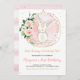 Bunny Birthday Invitation