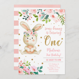 Bunny Birthday Invitation