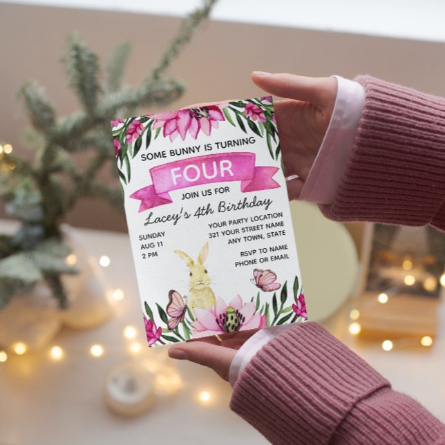 Bunny Birthday Invitation (Creator Uploaded)