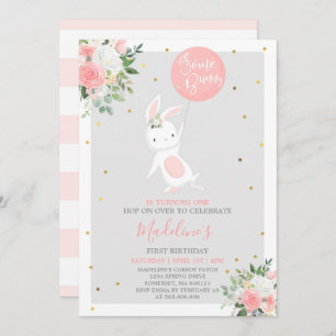 Bunny Birthday Invitation Some Bunny Birthday