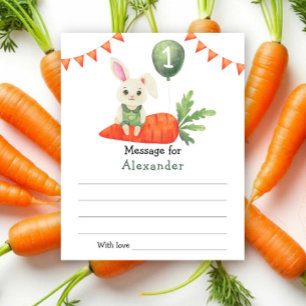 Bunny Birthday time capsule message