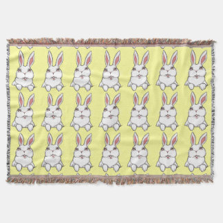 Bunny Blanket Easter Bunny Rabbit Throw Blankets