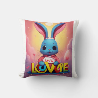 "Bunny Bliss Accent Pillow" Throw Pillow