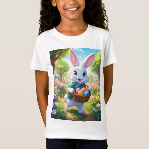 Bunny Bliss Adorable Bunny Rabbit Design forgirl T_Shirt