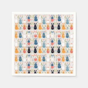 Bunny Bliss Easter Pattern Napkins