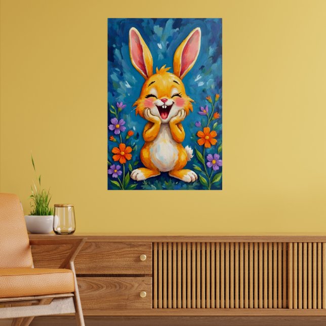 Bunny Bliss Poster (Living Room 2)