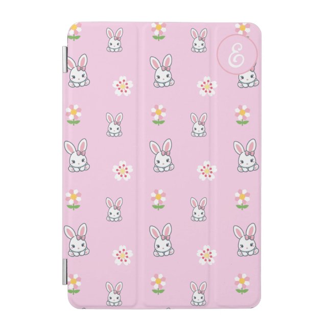 Bunny Bloom Delight iPad Mini Cover (Front)