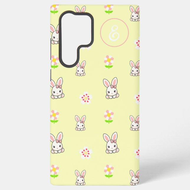 Bunny Bloom Delight Samsung Galaxy Case (Back)