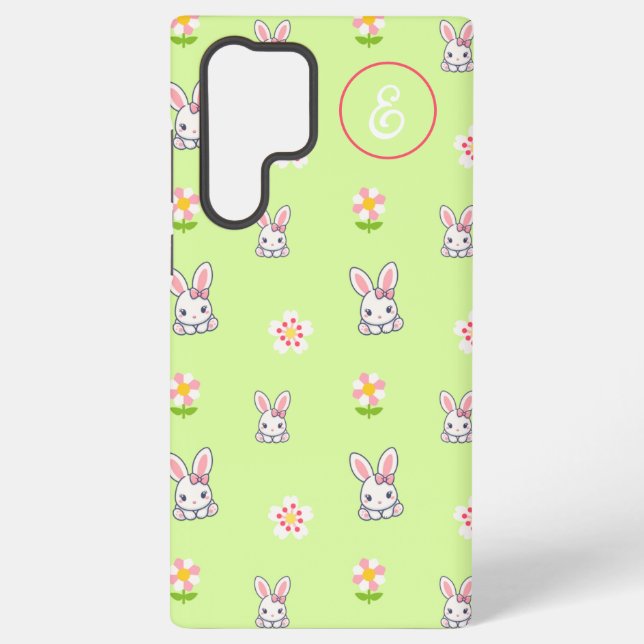 Bunny Bloom Delight Samsung Galaxy Case (Back)