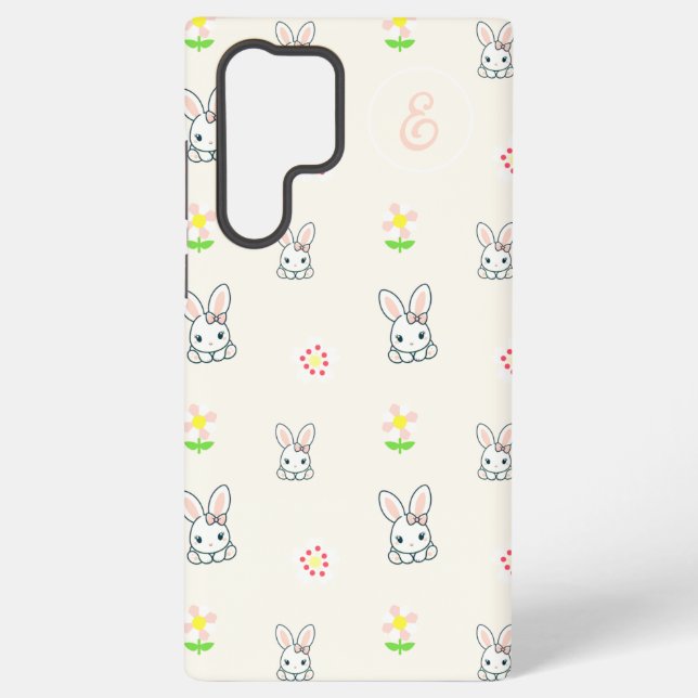 Bunny Bloom Delight Samsung Galaxy Case (Back)