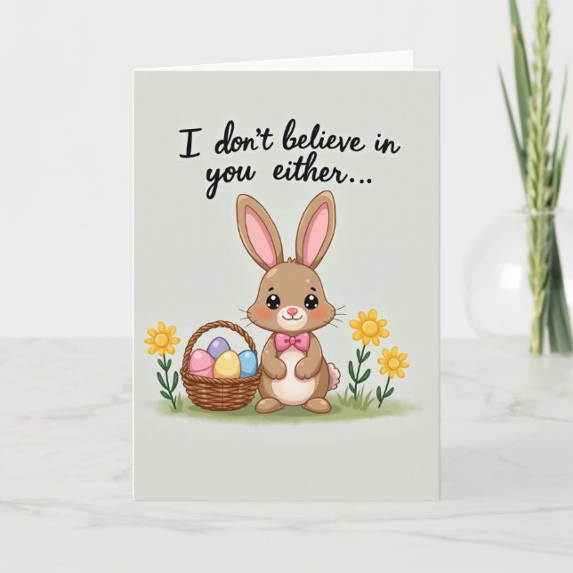 Bunny Blossoms Springtime Card (Front)