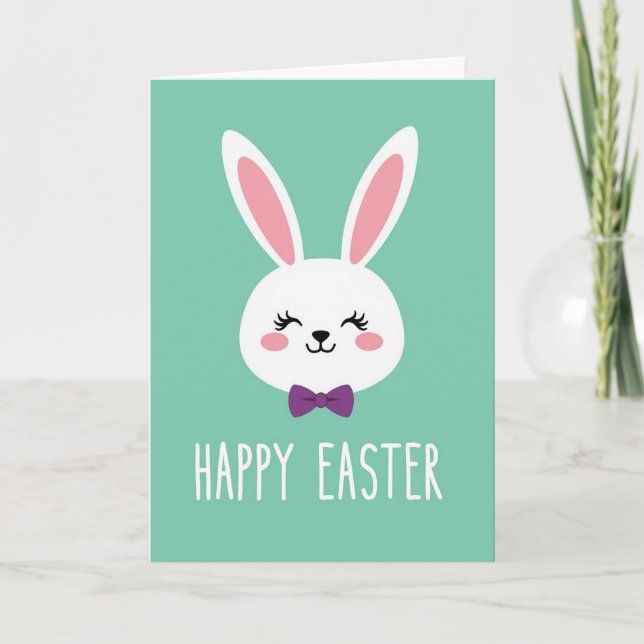 Bunny Bow Easter Pattern Card (Front)