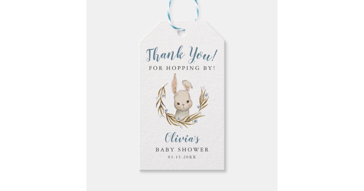 Custom Gift Wrap Neutral Bunny Rabbit Easter Spring Baby Shower