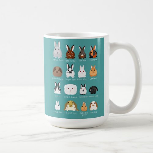 Bunny Breeds Easter Coffee Mug