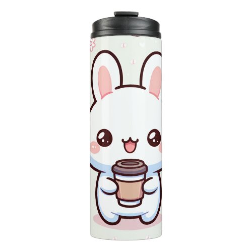 Bunny Brew Pattern Thermal Tumbler