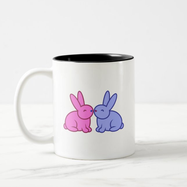 Bunny Buddhism "Grateful Bunnies" Mug (Left)