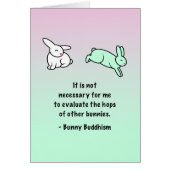 Bunny Buddhism "Hops of Other Bunnies" Card (Front)